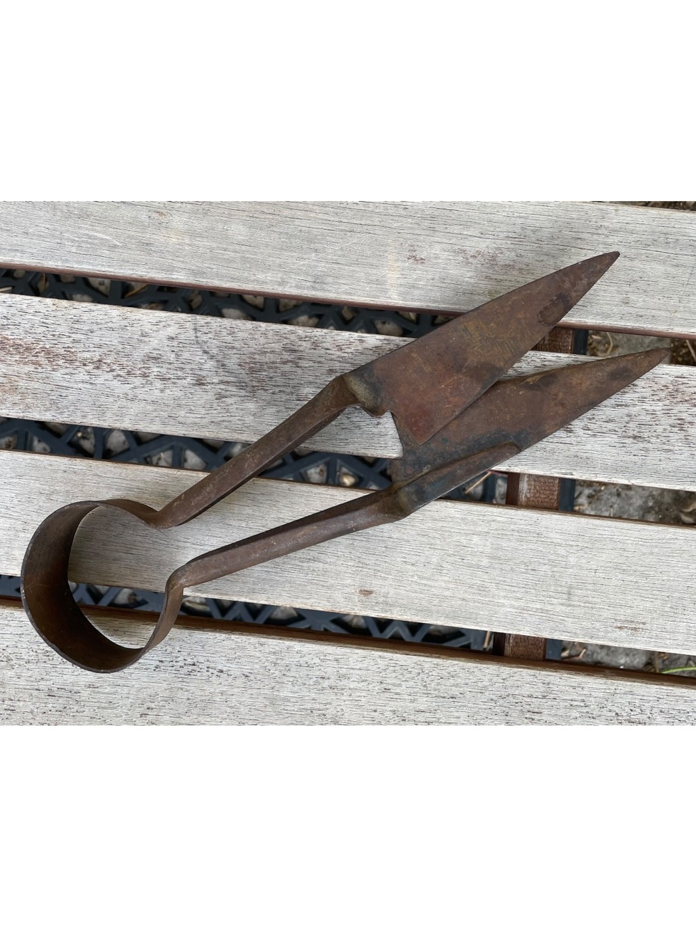 Vintage Antique Sheep Shears Primitive Farmhouse Decor Rustic Rusty Art Tool - Picture 12 of 12